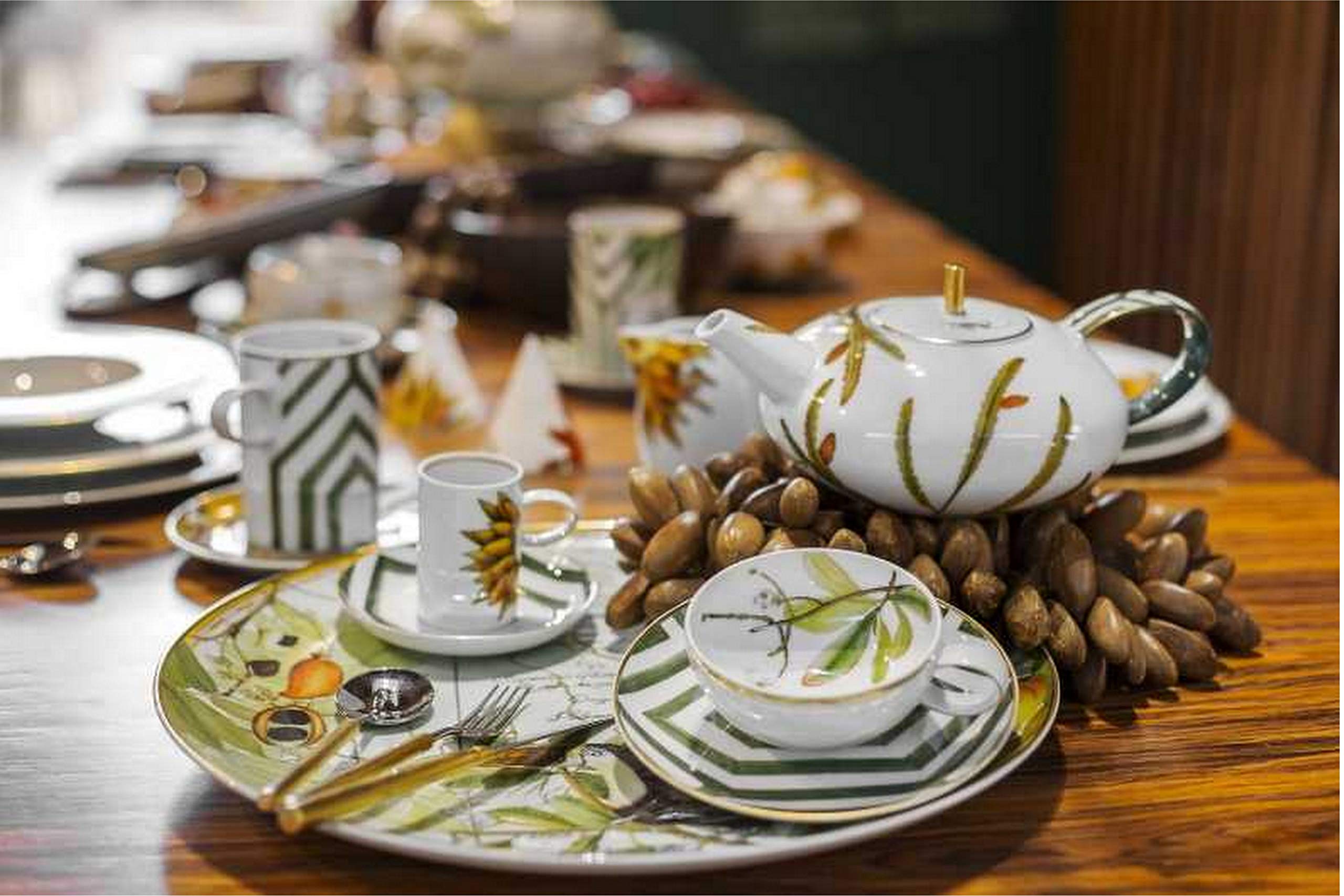 Vista Alegre Amazonia Porcelain Soup Bowls - Set of 4, Elegant Dinnerware for Soup, Salad, Dessert | Perfect for Home Dining, Restaurants & Gifts