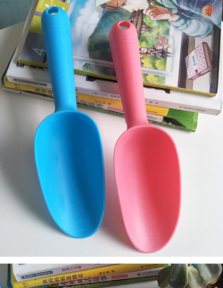 WOIWO 2-Piece Plastic Garden Shovel Set - Perfect for Succulent Planting, Soil Scooping & Gardening Tools | Ideal for Indoor Plants, Flower Pots & Small Garden Projects