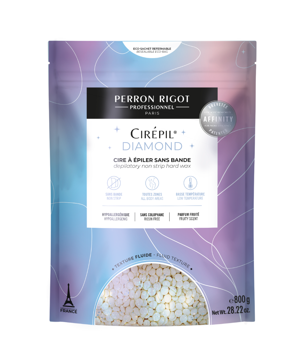 Cirepil Hard Wax Beads for Hair Removal - Diamond Formula, 1.8 lbs (815g) - Professional Waxing Kit for Smooth Skin at Home or Salon - Ideal for Legs, Bikini, Face & Body Hair Removal