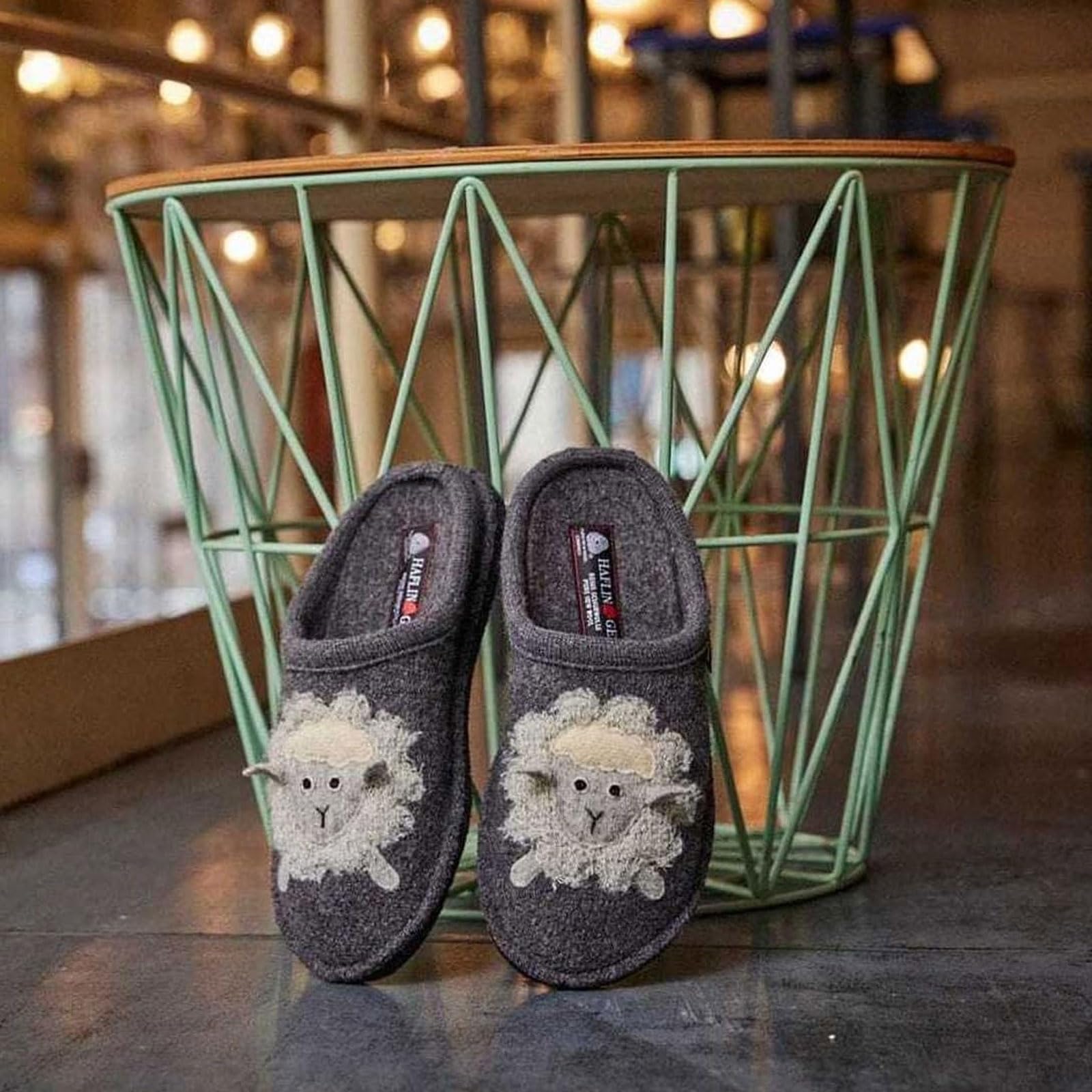 HAFLINGER Unisex Lamby Pure Boiled Wool House Slippers - Breathable, Moisture-Wicking, Slip-Resistant Double-Felted Sole - Perfect for Indoor Comfort, Relaxation & Cold Weather Warmth