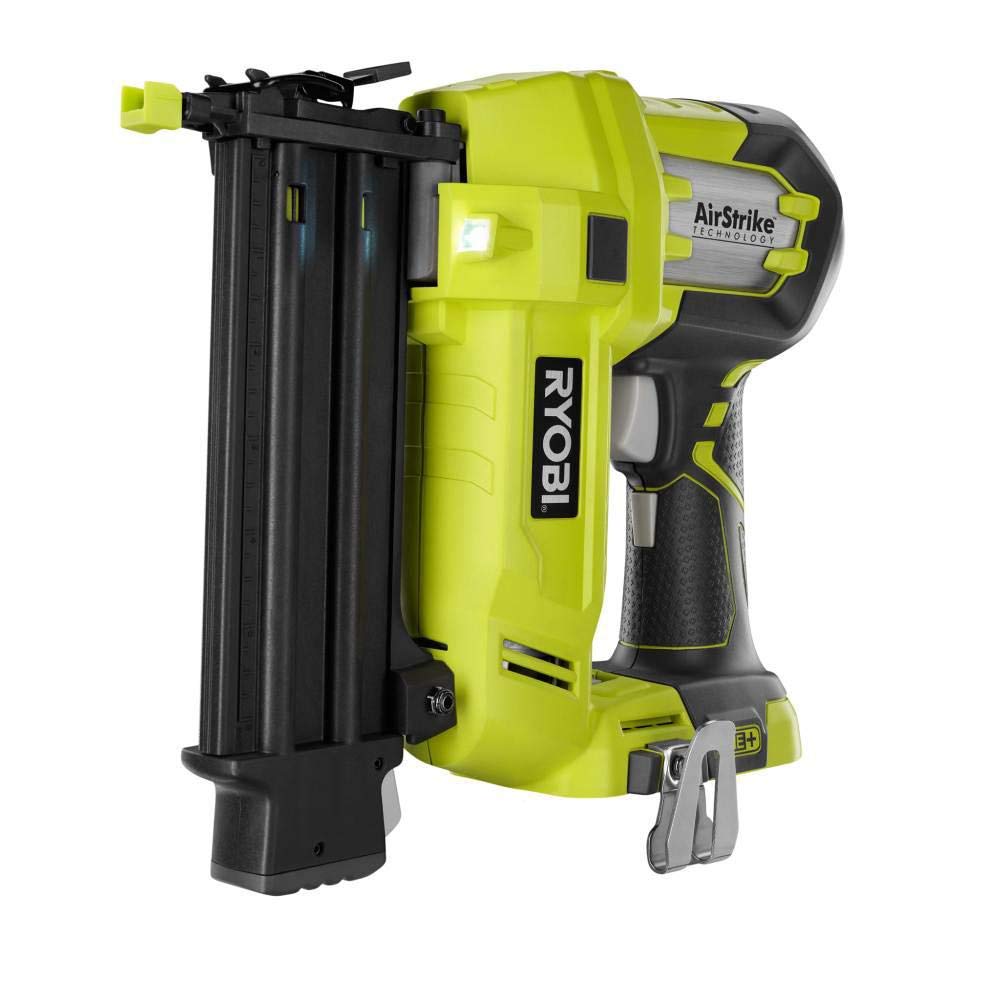 Renewed Ryobi P320 18V One+ Airstrike Brad Nailer Kit with P190 2.0Ah Battery & P118 Charger - Perfect for DIY Home Projects, Woodworking, and Trim Installation