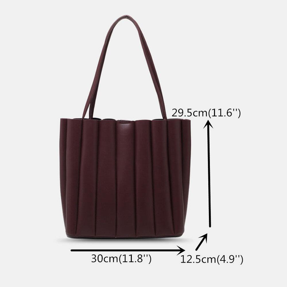 Lovevop 2 Pack Women's PU Leather Striped Small Square Crossbody Bag - Large Capacity Ruched Handbag & Shoulder Purse for Work, Travel & Daily Use