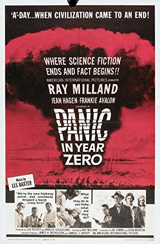 Panic in Year Zero! Vintage 1962 Movie Poster (27x40 Inches - 69x102cm) - Classic Sci-Fi Film Wall Art for Home Theater & Man Cave Decor
