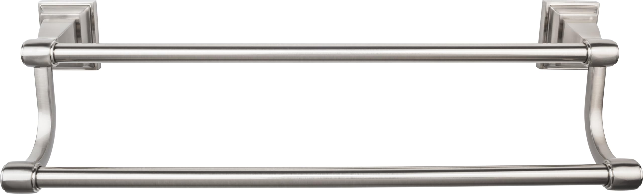 Top Knobs Brushed Bronze Double Towel Rod for Bathroom - TKSTK7BB - Perfect for Spa-Like Bathroom Organization & Luxury Hotel Style Decor