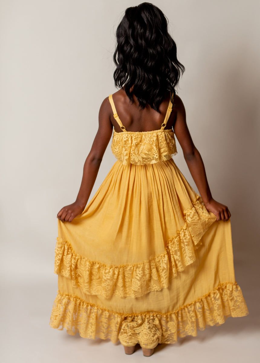 Buttercup Siti Dress - Floral Summer Maxi Dress for Women, Boho Chic Beach Wedding Guest Dress, Perfect for Vacations & Outdoor Parties