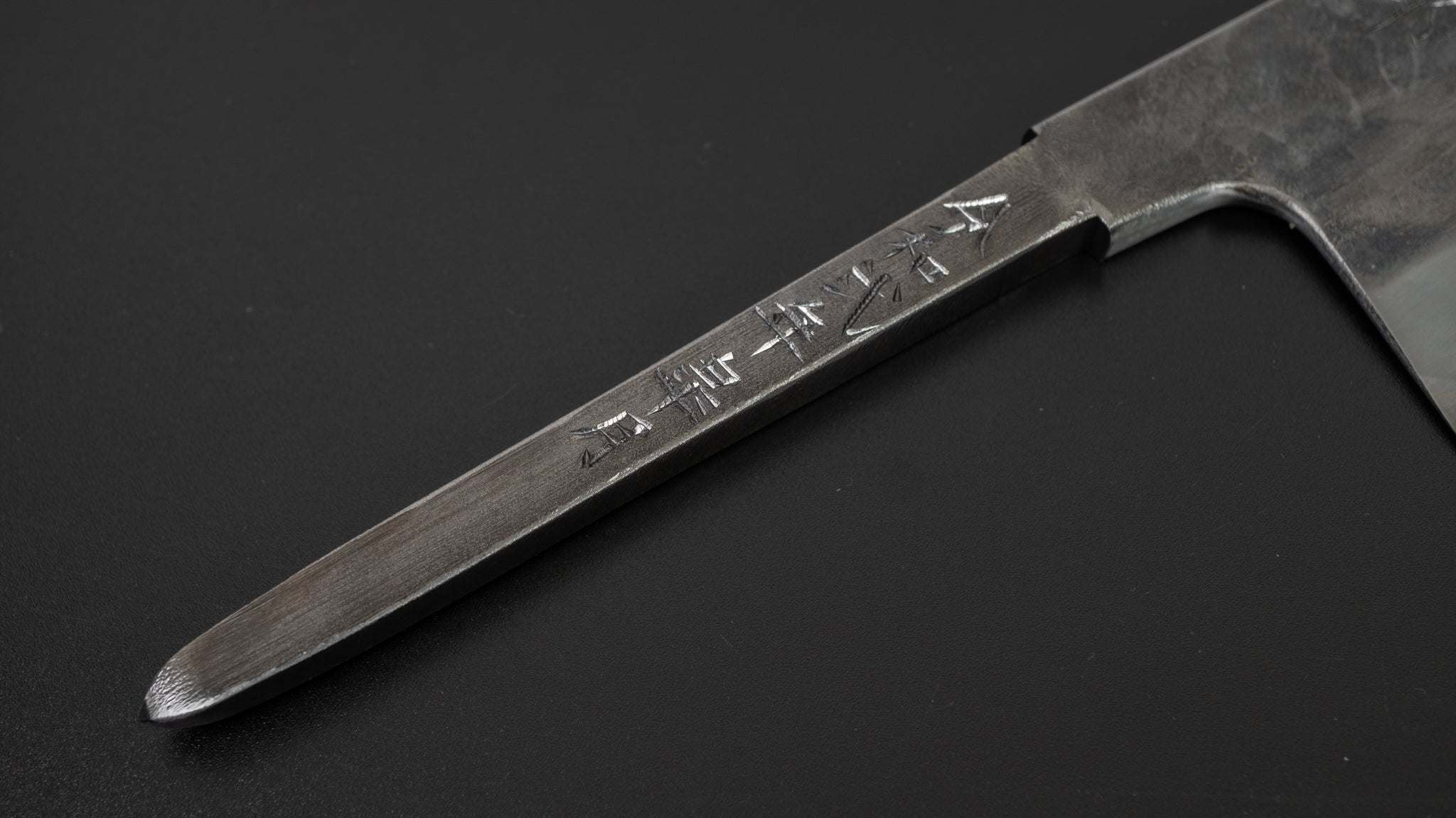 Jiro Tsuchime Hammered Santoku Knife 165mm - Japanese High Carbon Steel Chef Knife - No Handle (#130) - Perfect for Slicing, Dicing & Chopping Vegetables, Meat & Fish