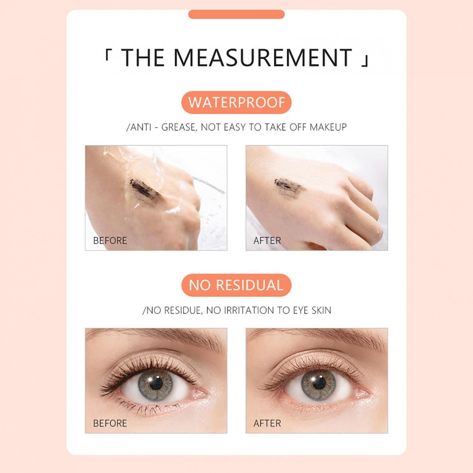 Waterproof Mascara for Long Lasting Volume & Length - Smudge Proof, Quick Drying, 8ml Eyelash Makeup - Perfect for Swimming, Workouts & All-Day Wear