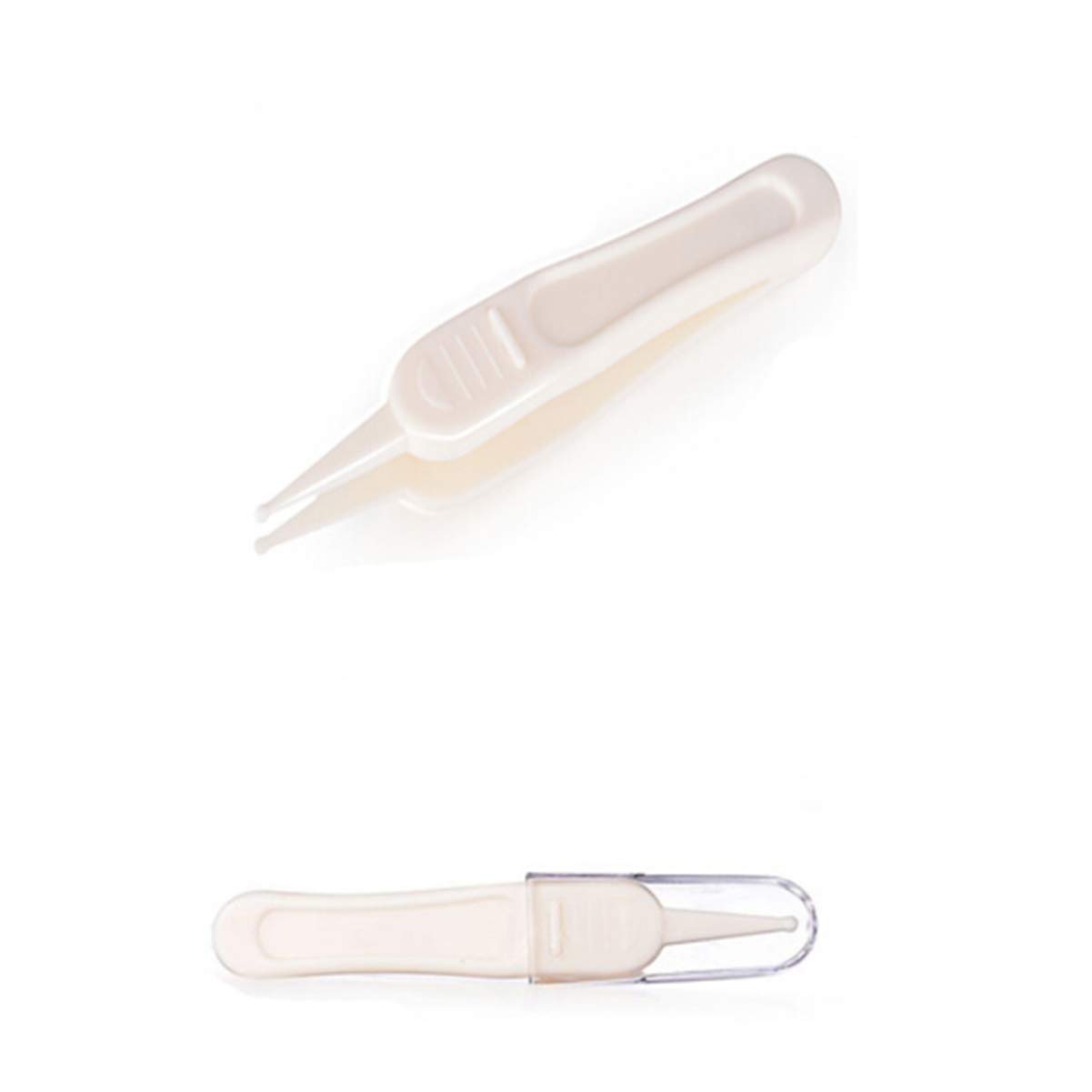 Safe Baby Nose & Ear Cleaner Tweezers - White for Gentle Cleaning
