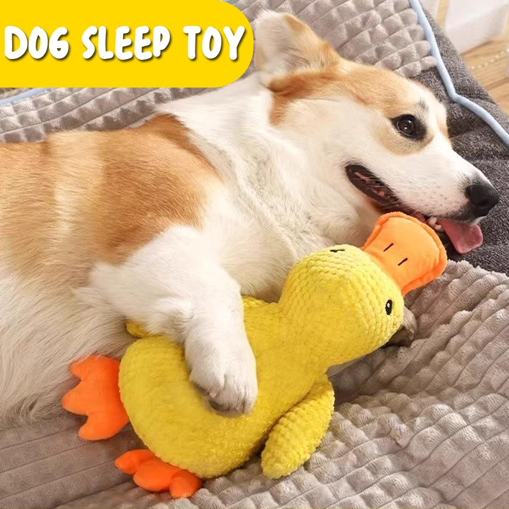 Speedy Panther Plush Dog Toys for Small Dogs - Durable Duck Squeaky Puppy Toy for Small & Medium Breeds (25cm) - Perfect for Indoor Play, Training Rewards & Cuddling