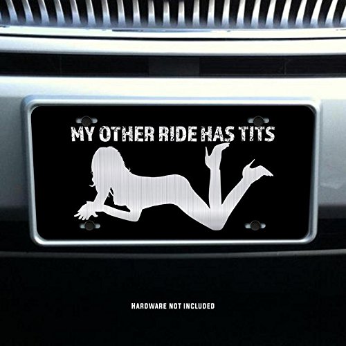 Funny Etched Vanity License Plate 