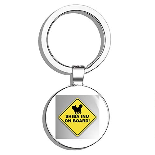 Shiba Inu Dog Keychain - Double Sided Stainless Steel Key Ring for Dog Lovers, Pet Parents & Animal Enthusiasts - Perfect for Car Keys, House Keys & Key Finder - Great Gift for Dog Moms & Dads
