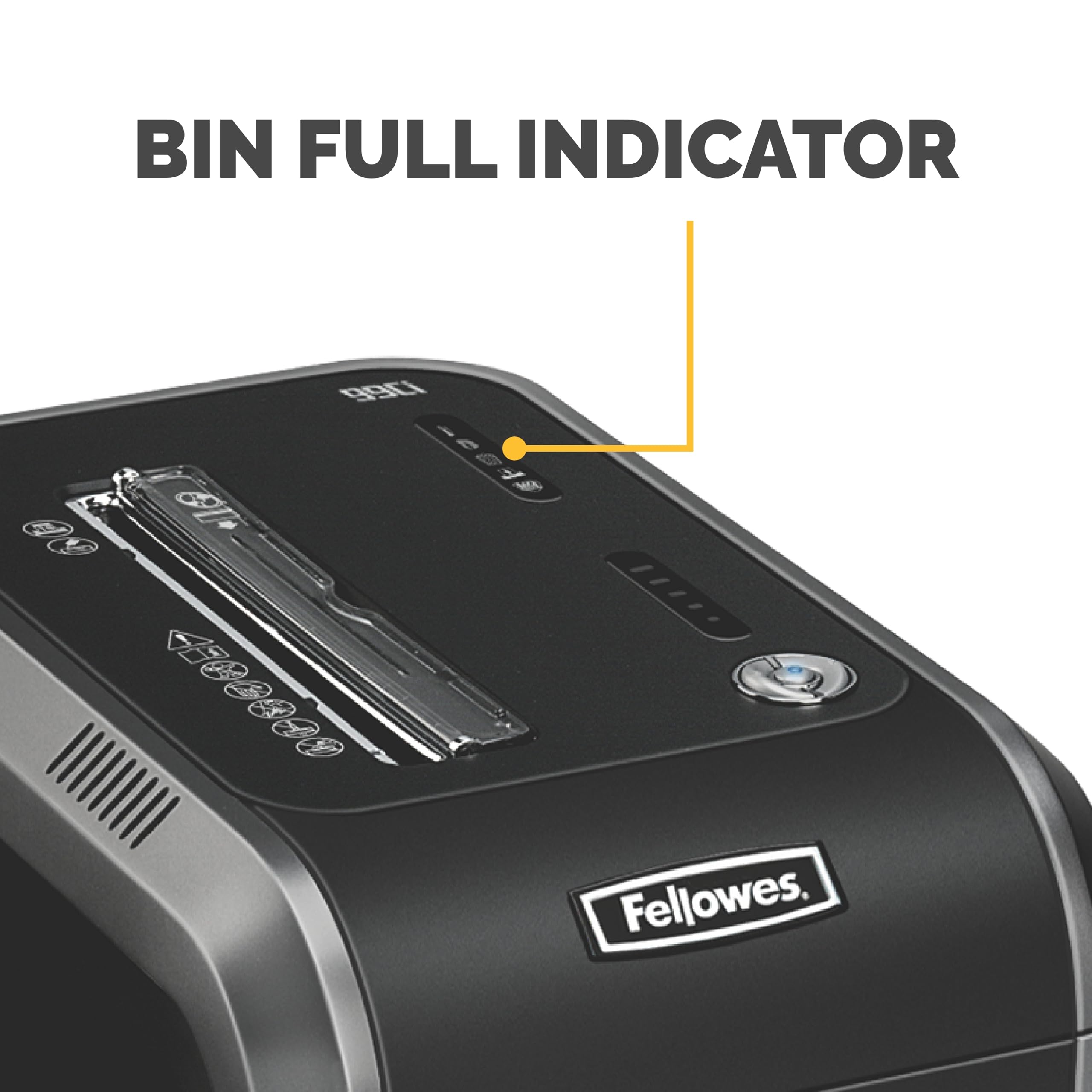 Fellowes Powershred 99Ci 18-Sheet Cross-Cut Paper Shredder - 100% Jam Proof Heavy Duty Office & Home Shredder Machine, Black/Gray (Model 3229904) | Ideal for Confidential Document Destruction & Small Business Security