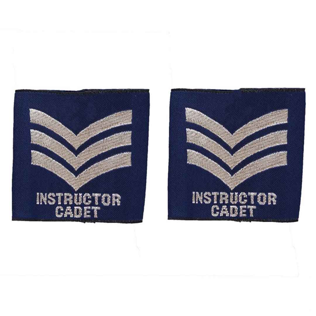 12 Pairs Royal Air Force Regiment Epaulettes - Air Cadet Instructor Sergeant (Sgt) Slider Shoulder Badges for Uniforms | Military Accessories for RAF Officers & Cadets