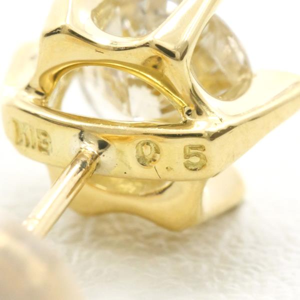 18K Yellow Gold Diamond Stud Earrings for Women - Luxury Fine Jewelry Gift for Anniversary, Birthday & Special Occasions