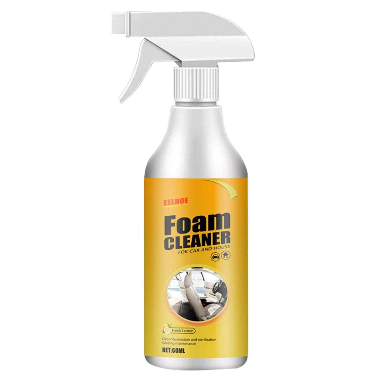 Car Leather Cleaner Foam Spray - Effective for Seats & Couches