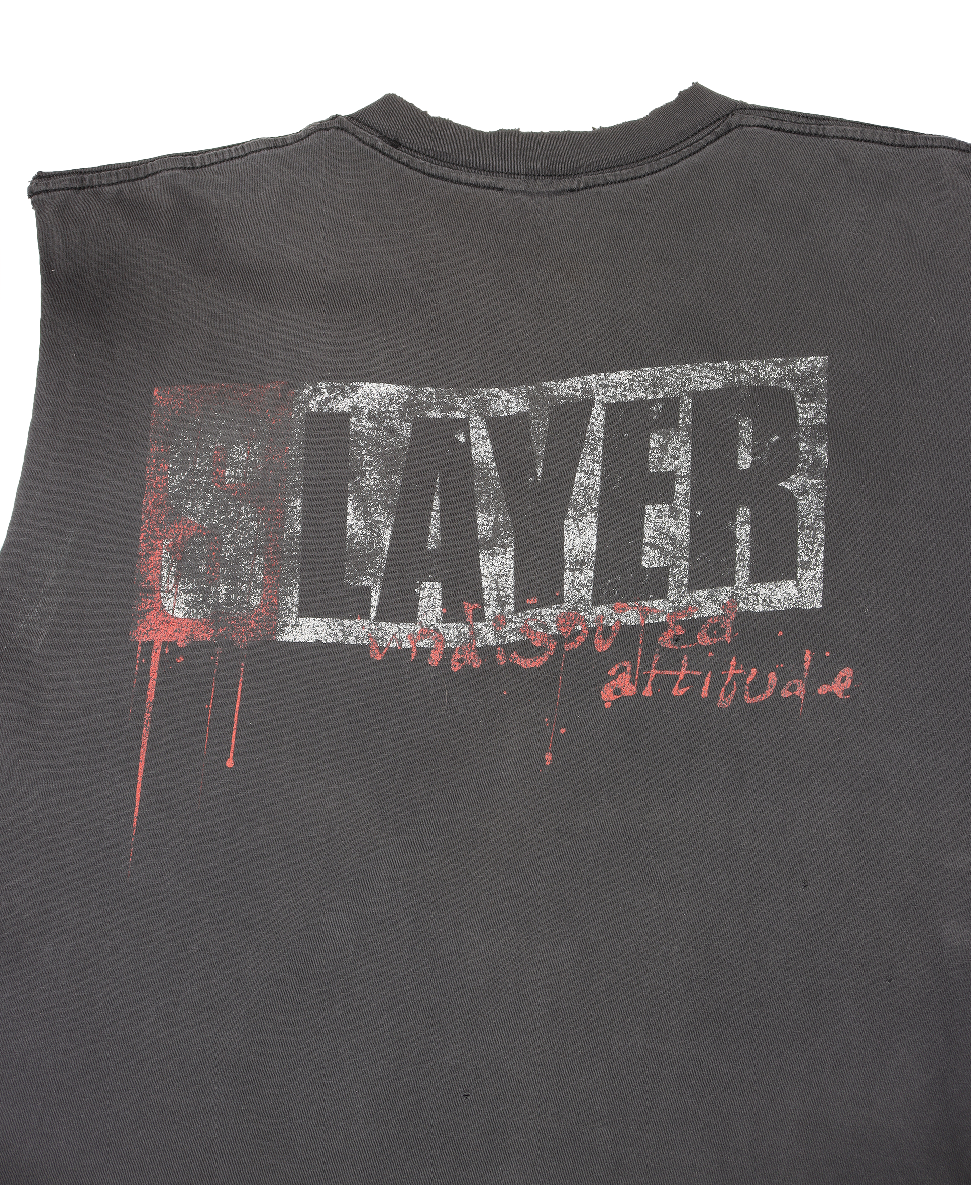 Vintage 1990's Slayer Undisputed Attitude Sleeveless T-Shirt | Heavy Metal Band Tee for Concerts & Mosh Pits