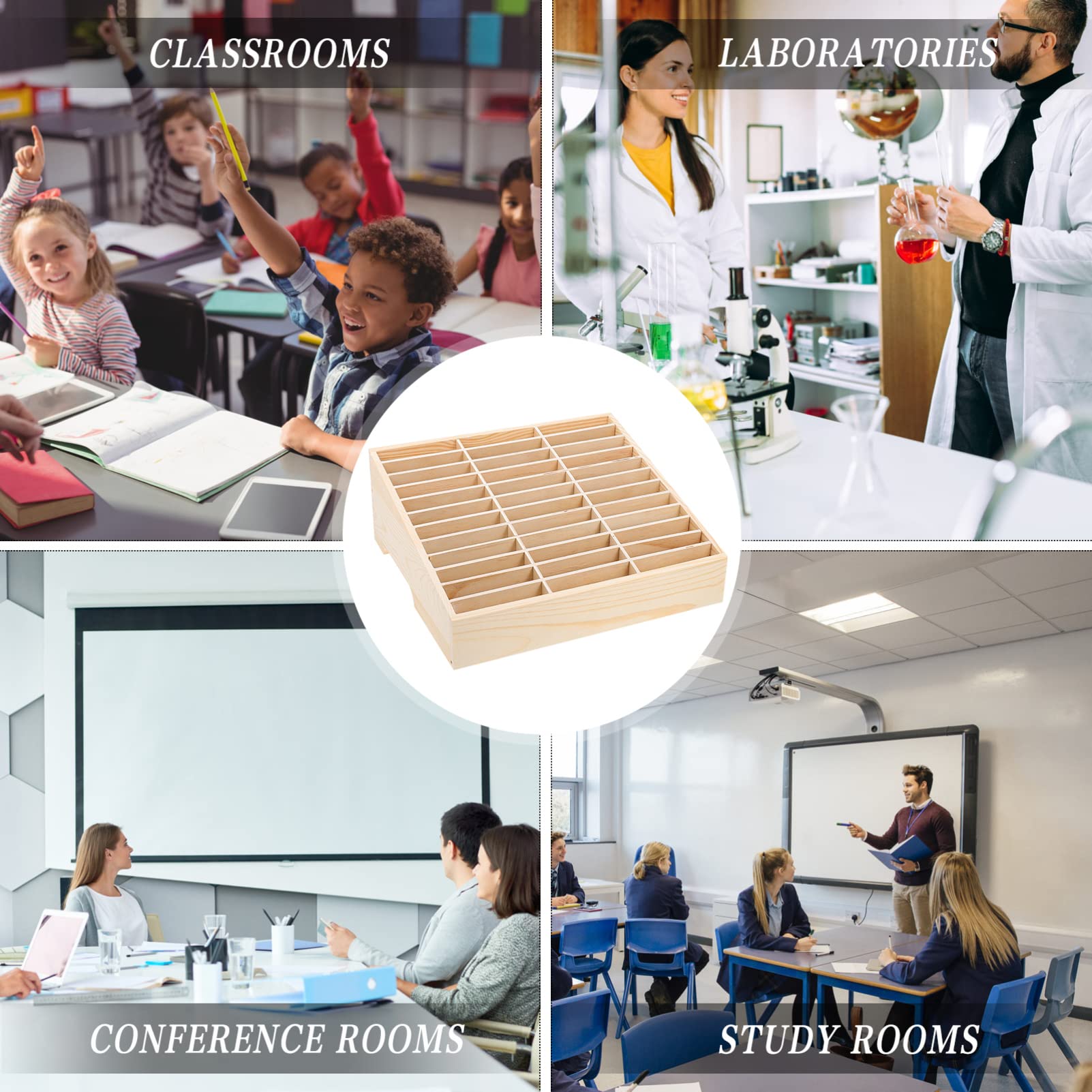 Cell Phone Storage Box & Organizer - Durable Phone Rack Compartment Case for Meeting Rooms, Phone Shops & Retail Displays - Efficient Phone Holder for Office & Store Organization