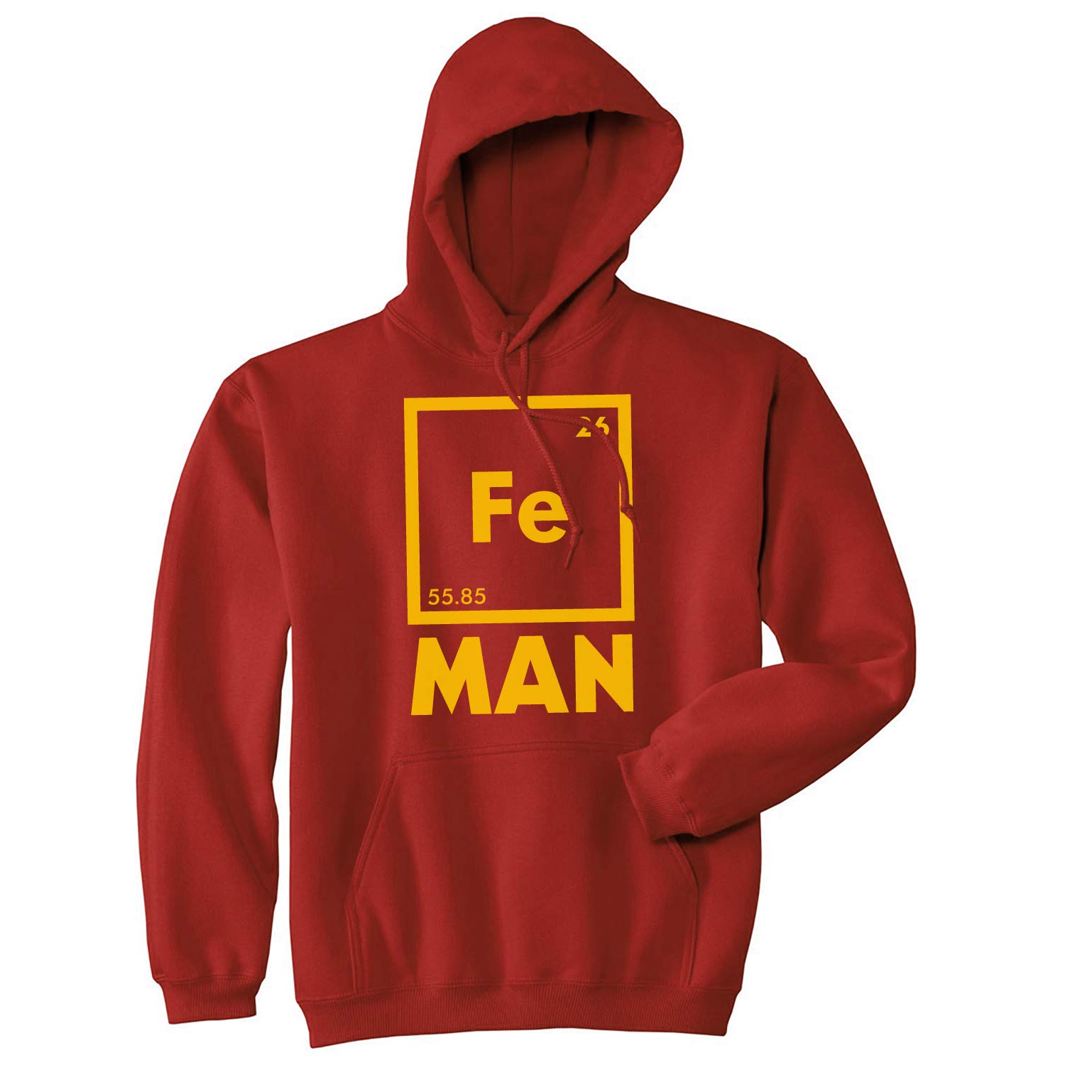Funny Periodic Table Science Hoodie for Men - Geeky Nerdy Graphic Sweatshirt by Crazy Dog T-Shirts | Perfect for Science Teachers, Chemistry Enthusiasts & College Students