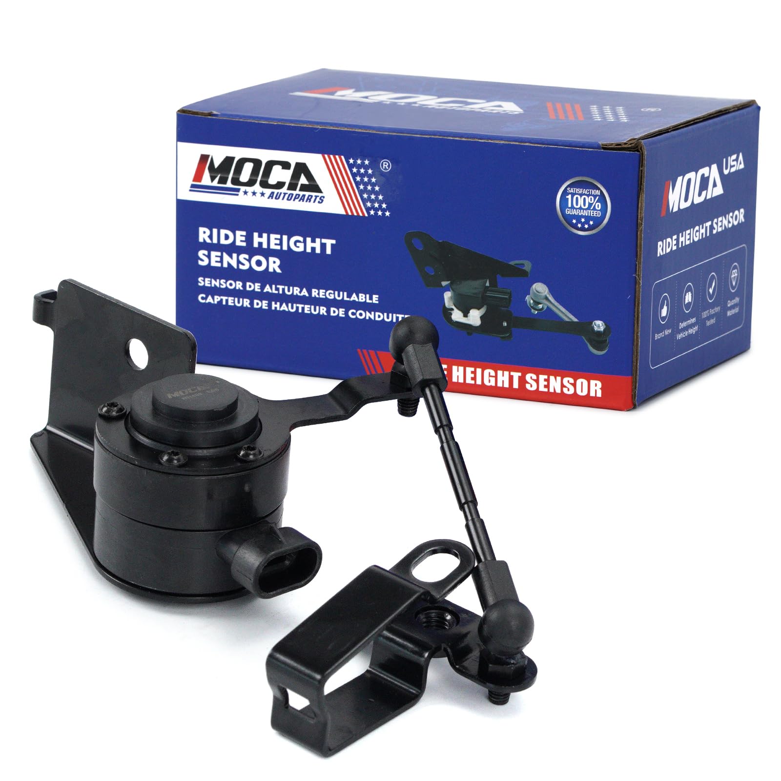 Genuine MOCA 924-489 Ride Leveling Height Sensor Rear Right for 2004-2011 GMC Yukon XL 1500, Chevrolet Suburban 1500, Cadillac Escalade ESV & 2007-2011 Chevrolet Avalanche - Perfect for Smooth Suspension Adjustment & Off-Road Adventures