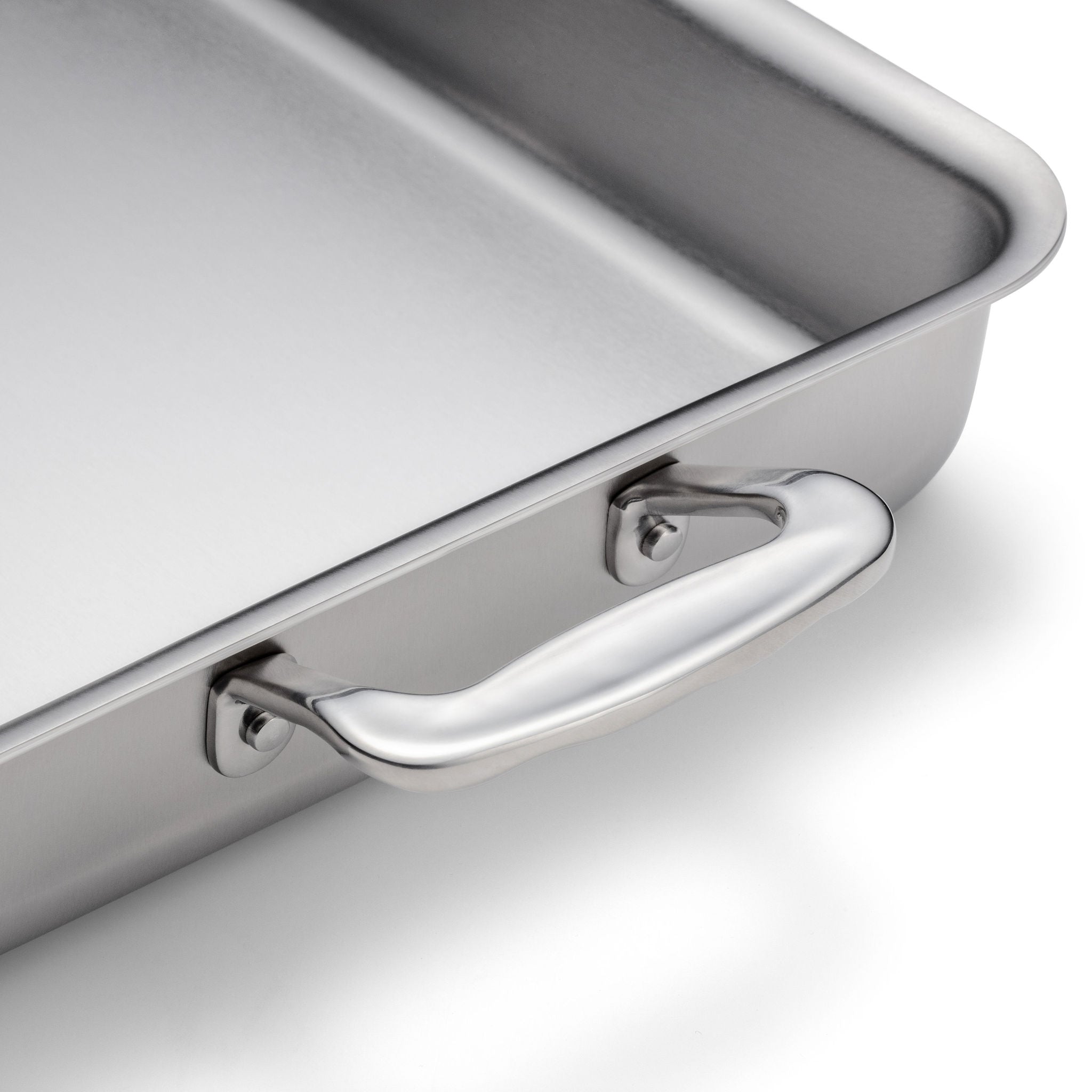5-Piece Stainless Steel Bakeware Set - Nonstick Oven Safe Baking Pans for Cakes, Cookies, Bread & More - Perfect for Home Bakers & Professional Kitchens
