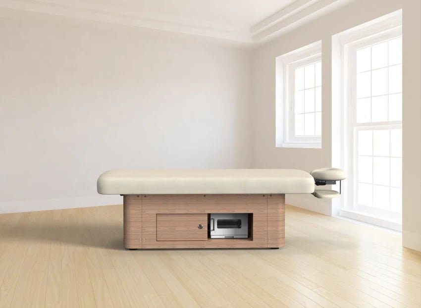 Silverfox 3 Motors Electric Facial Bed Spa Massage & Exam Table with Cabinet 2285B - Professional Salon & Spa Equipment for Facial Treatments, Massage Therapy & Skin Care Procedures