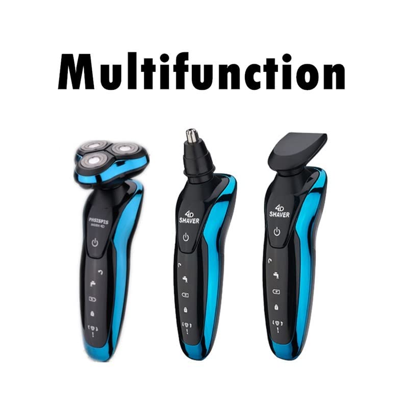 Professional Electric Head Shaver for Bald Men - USB Rechargeable Hair Clipper & Beard Trimmer Machine - Smooth Shaving for Daily Grooming & Travel (Color: 9001-D) - Perfect for Home, Gym, and Business Trips