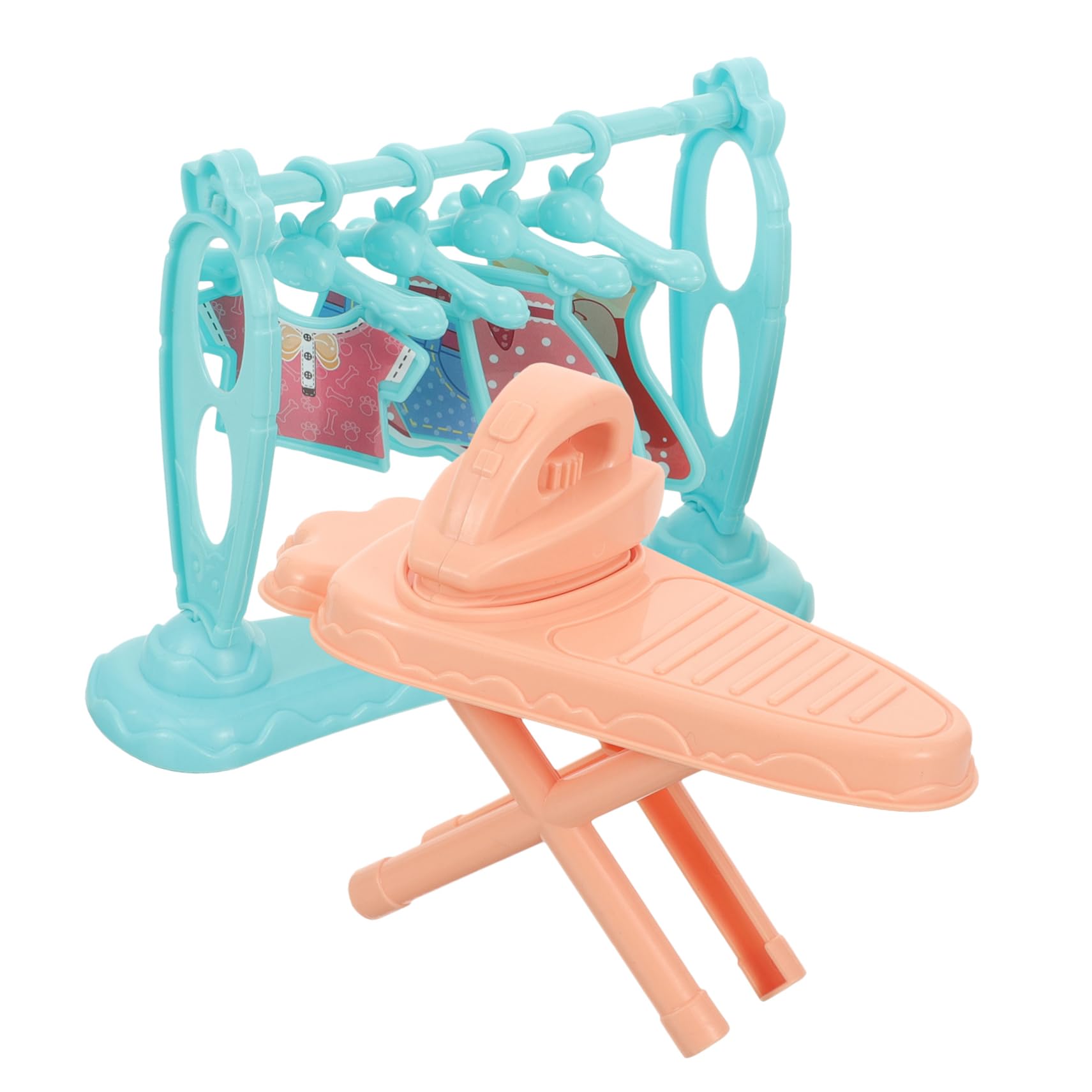 IWOWHERO 12-Piece Doll Clothes Storage Rack Set - Plastic Garment Organizer for Barbie & American Girl Doll Outfits - Perfect for Kids' Room Organization & Playtime Display
