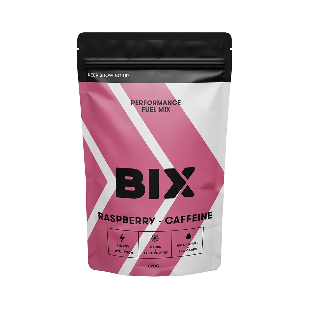 BIX Performance Fuel Mix 820g - Raspberry Caffeine Energy Powder for Workout & Endurance | Pre-Workout Supplement for Athletes & Fitness Enthusiasts | Ideal for Gym, Running & Cycling