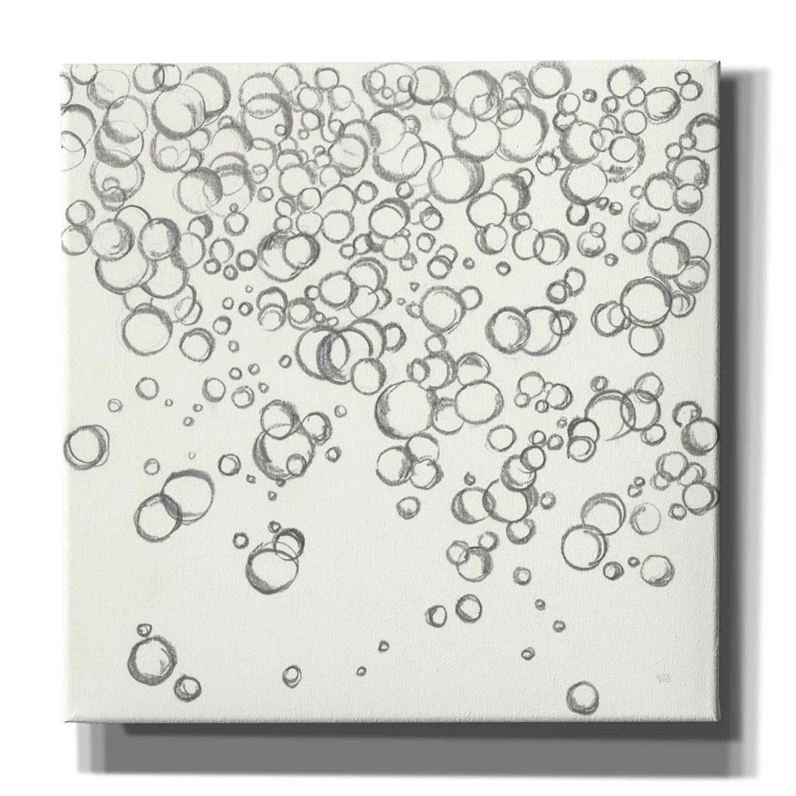 Epic Graffiti 'Bubbles I' by Chris Paschke - 26x26 Inch Giclee Canvas Wall Art Print - Modern Urban Home Decor for Living Room, Bedroom & Office