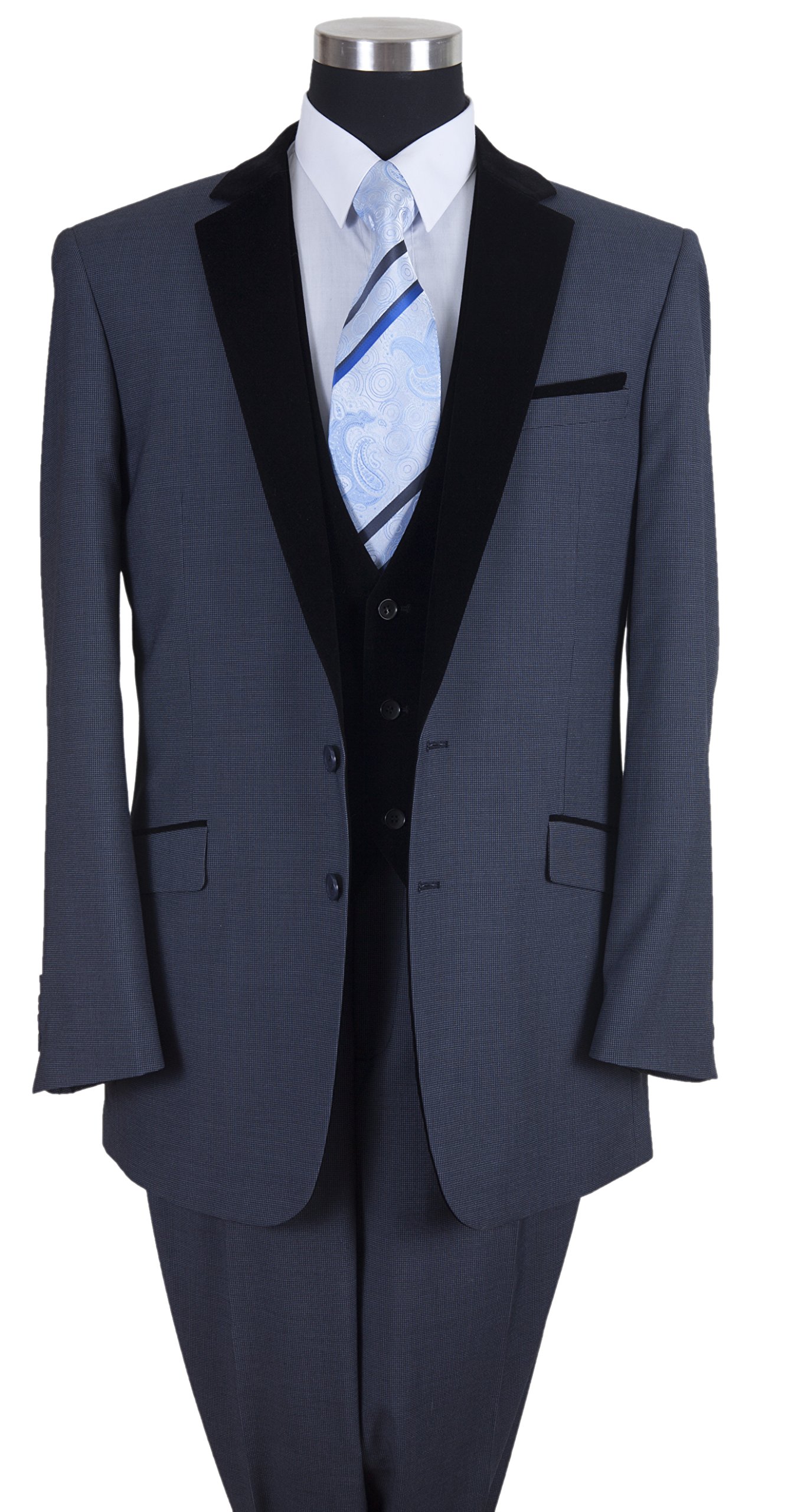 Premium Men's Wool Feel 2-Button Suit Set with Vest & Pants - Formal Business Attire for Weddings, Office & Special Occasions | Elegant Workwear for Corporate Meetings, Interviews & Gala Events