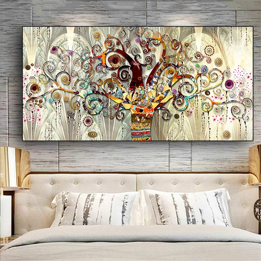 5D Diamond Painting Kit for Adults & Kids - Life Tree Full Drill Crystal Rhinestone Art (32x88in) | DIY Home Wall Decor, Relaxing Craft Project & Unique Gift Idea | Perfect for Stress Relief, Family Bonding & Bedroom/Living Room Decoration