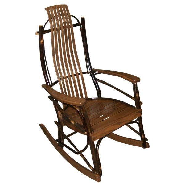 Premium A L Furniture Hickory Rocking Chair - Solid Wood Handcrafted Rocker for Living Room, Nursery & Porch - Comfortable Traditional Rocking Chair for Relaxation & Nursing