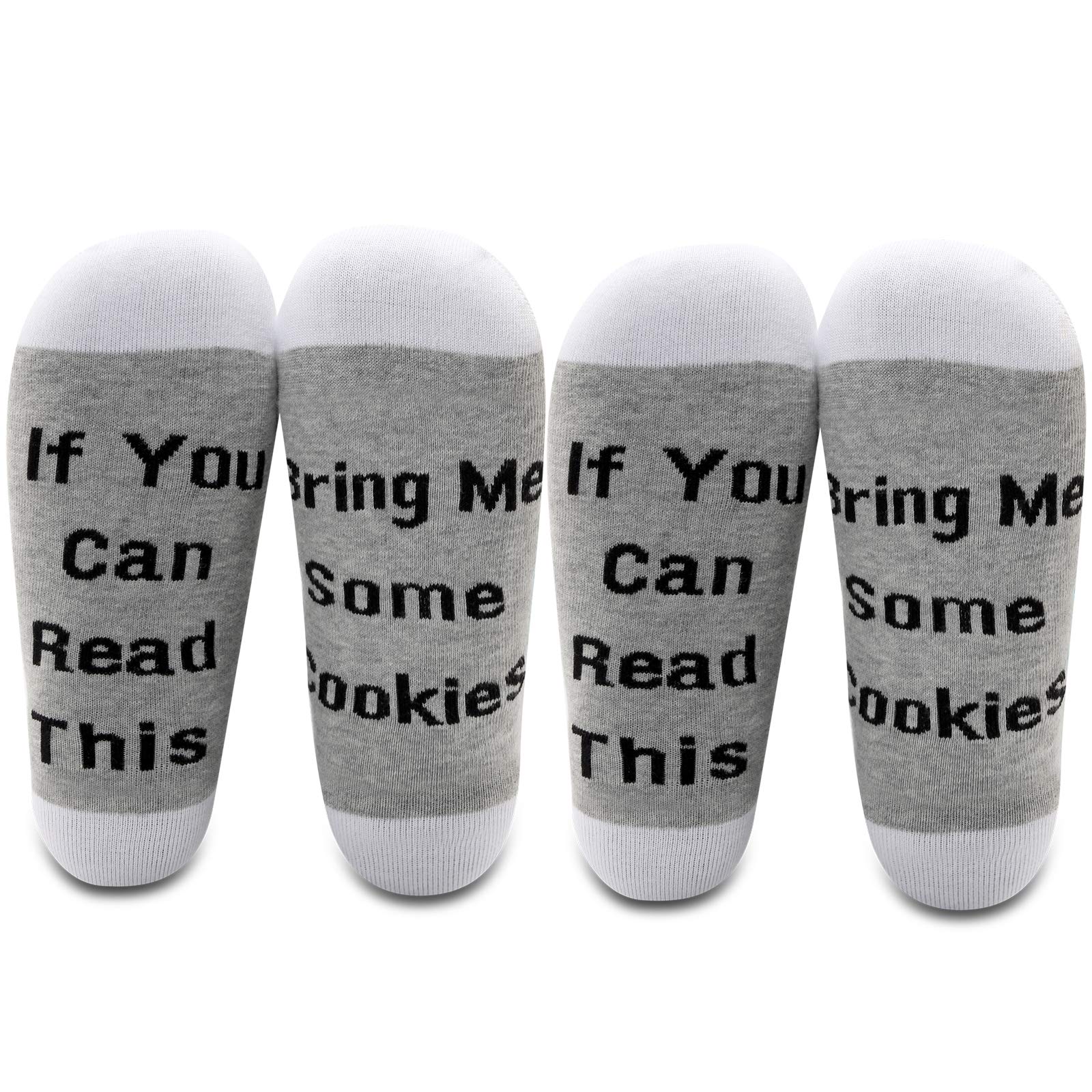 LEVLO Funny Cookies Lover Socks - Novelty Cotton Gift for Food & Drink Enthusiasts - Perfect for Baking, Christmas Gifts & Coffee Lovers