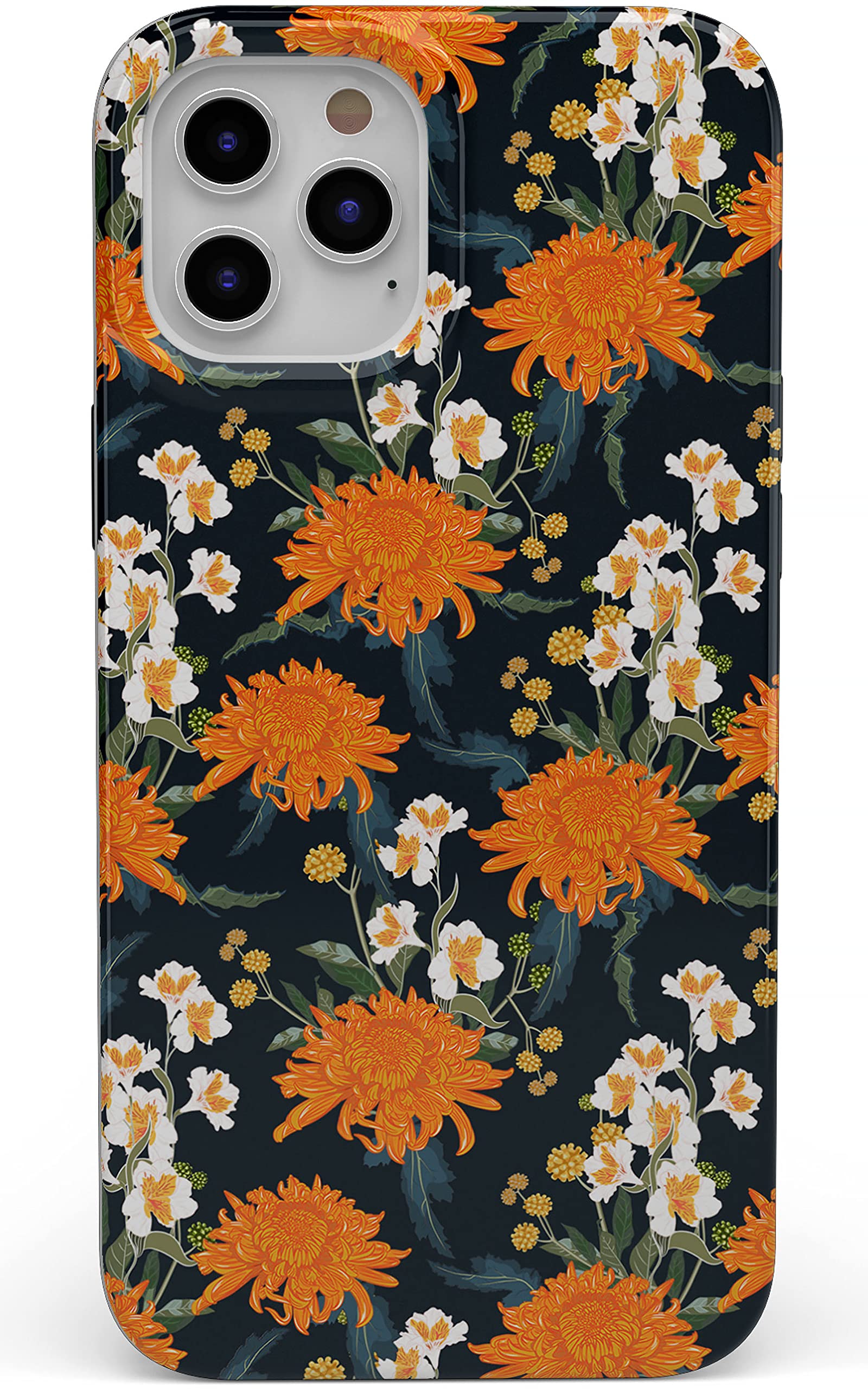 Casely iPhone 11 Pro Max Case - Floral Design with Exotic Orange Flowers | Durable Protective Cover for iPhone 11 Pro Max | Perfect for Everyday Use, Travel & Outdoor Activities