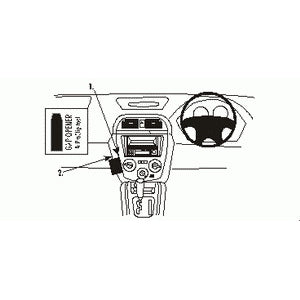 ClicOn No Holes Angled Dash Mount for Subaru Impreza 2001-2004 - Secure Phone Holder for Hands-Free Driving & GPS Navigation