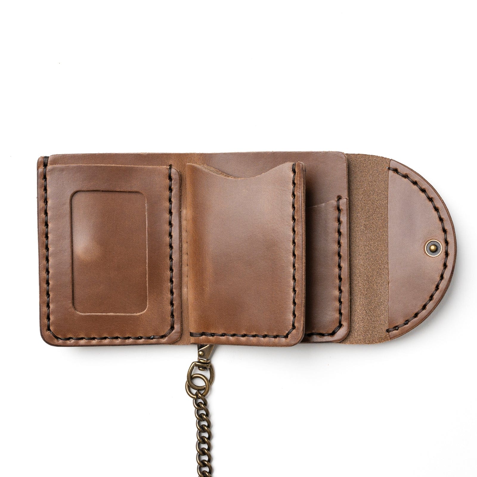 Genuine Leather Biker Wallet for Men - RFID Blocking Slim Minimalist Design - Perfect for Motorcycle Riders & Everyday Carry