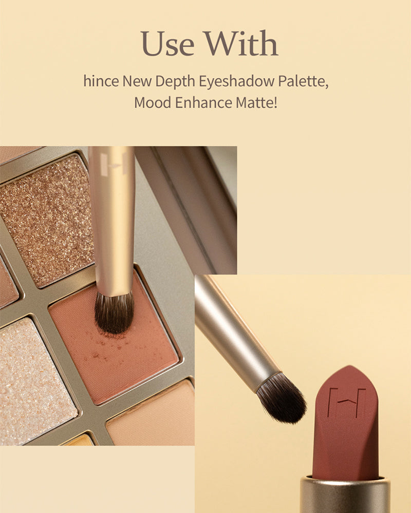 Hince Eyeshadow Point Brush - Precision Makeup Brush for Eyeshadow Blending & Smudging - Perfect for Professional & Everyday Makeup Application