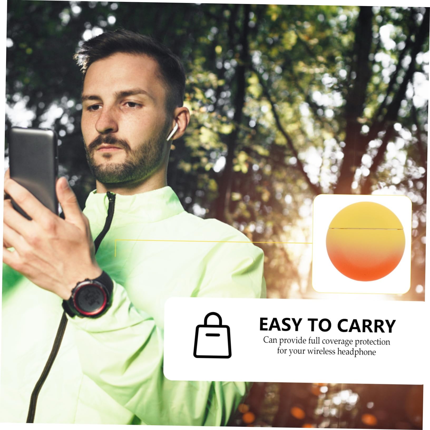OSALADI 1-Piece Earphone Case - 3 Protective Sleeves Set, Two-Tone Design for Wireless Earbuds Protection | Perfect for AirPods, Galaxy Buds & More | Travel, Gym & Daily Use