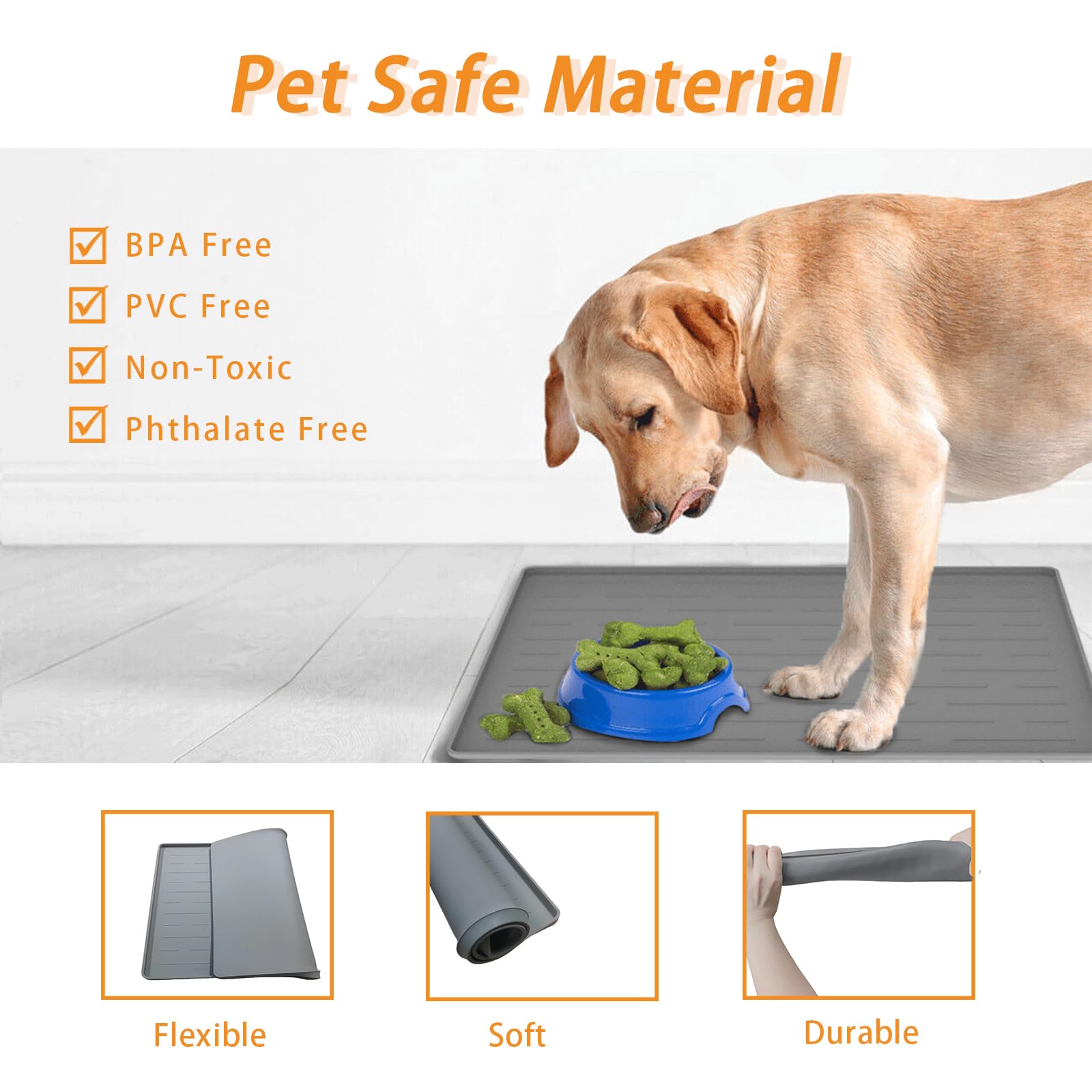 Premium Silicone Dog Food Mat - 18