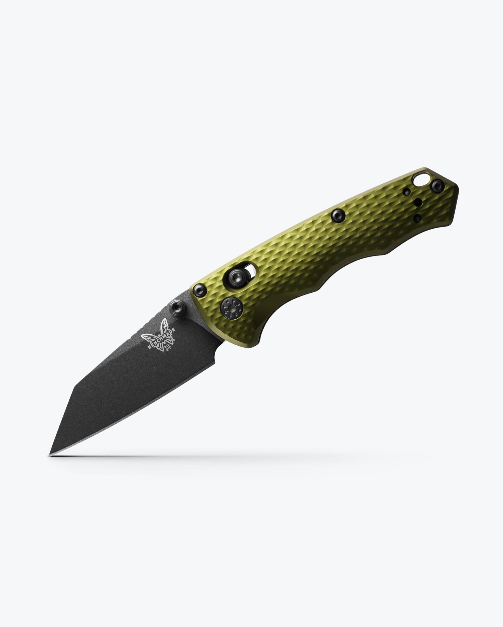 Full Immunity™ Wharncliffe Pocket Knife - Woodland Green Aluminum Handle - EDC, Outdoor, Camping & Survival Gear