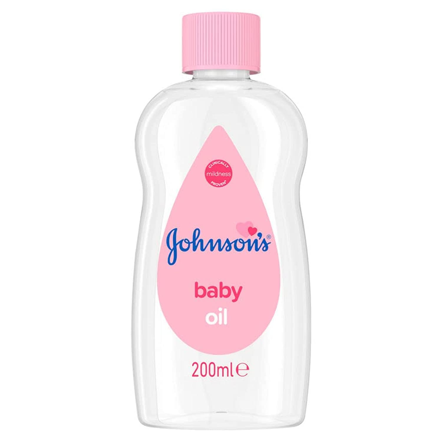 Johnson's Baby Oil for Kids - 6.7 Oz, Hypoallergenic & Gentle Moisturizer for Baby Skin Care, Massage & Diaper Rash Prevention