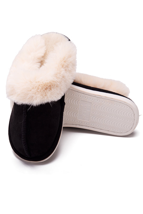Cozy Plush Cotton Slippers for Women & Men - Soft Indoor House Shoes with Non-Slip Sole - Perfect for Winter, Home, Office and Hotel Use