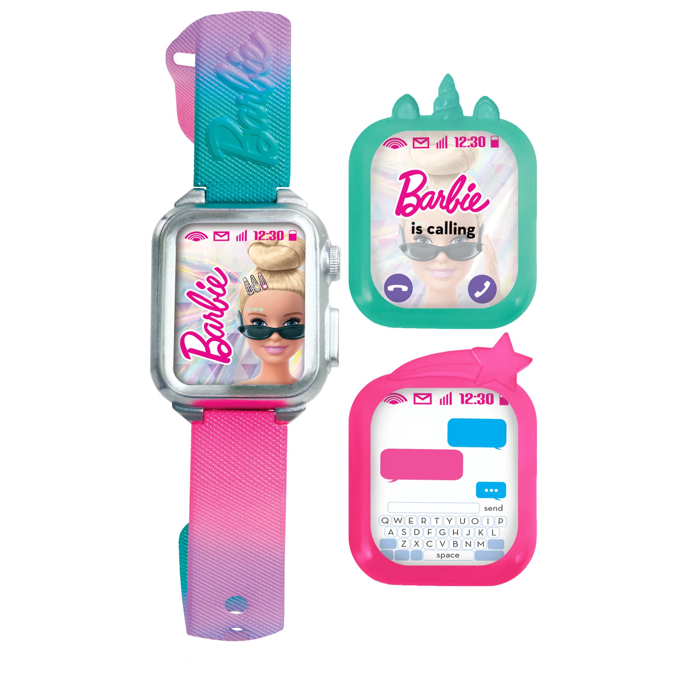 Just Play Barbie Pretend Play Camera & Smart Watch Toy Set with Lights & Sounds - Interactive Role Play Toys for Kids Ages 3+ | Perfect for Birthday Gifts & Imaginative Playtime
