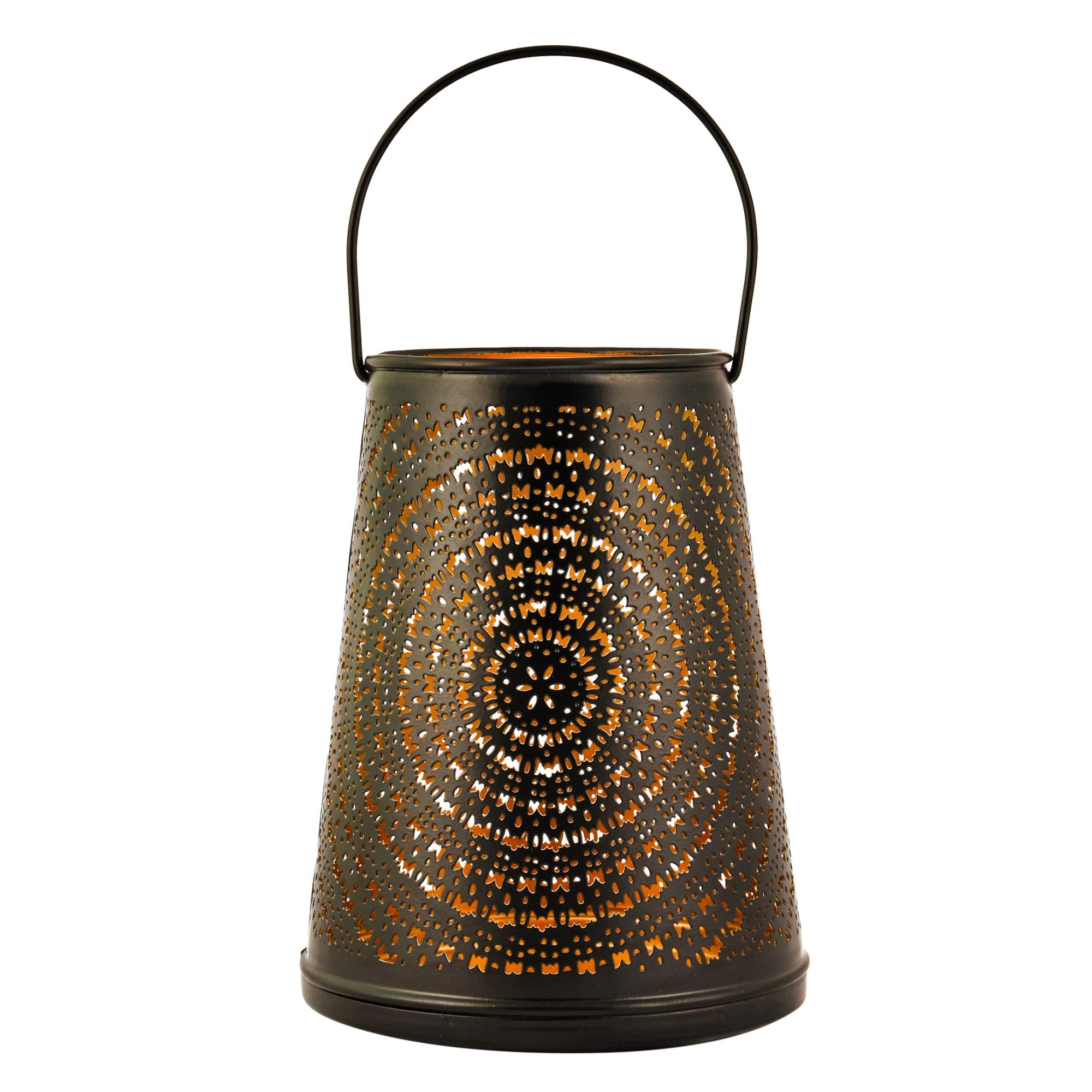Elegant Black & Gold Metal Tealight Candle Holder - Romantic Dinner Decor, Wedding Centerpiece, Home Ambiance Lighting