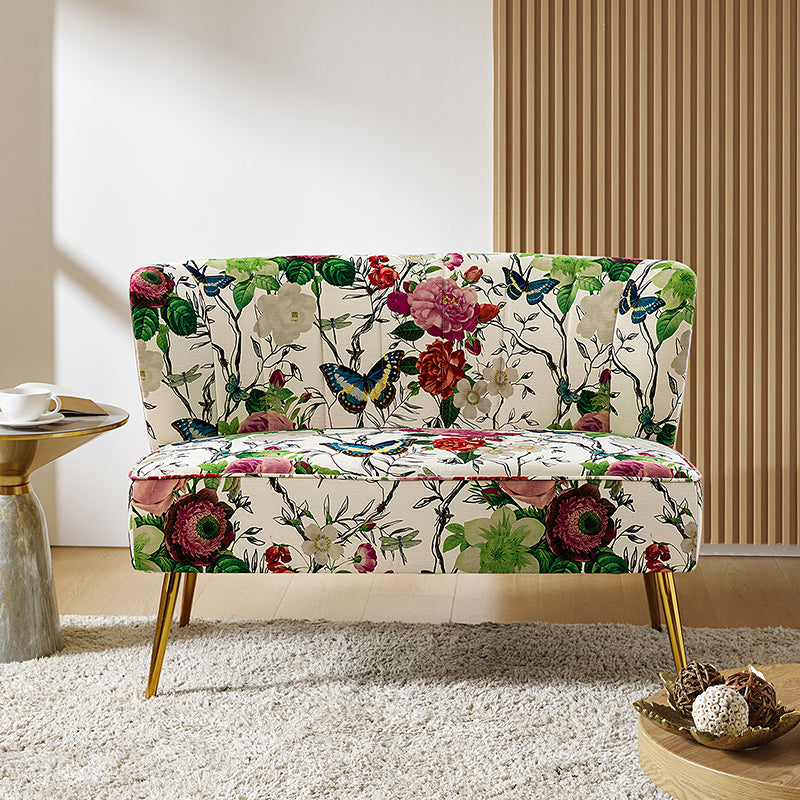 Coraline Upholstered Loveseat Sofa - Modern Small Couch for Living Room, Apartment & Office - Comfortable 2-Seater with Soft Fabric