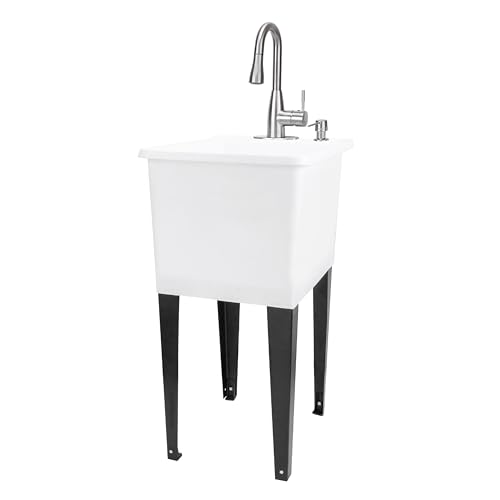 White Tub, Stainless Faucet