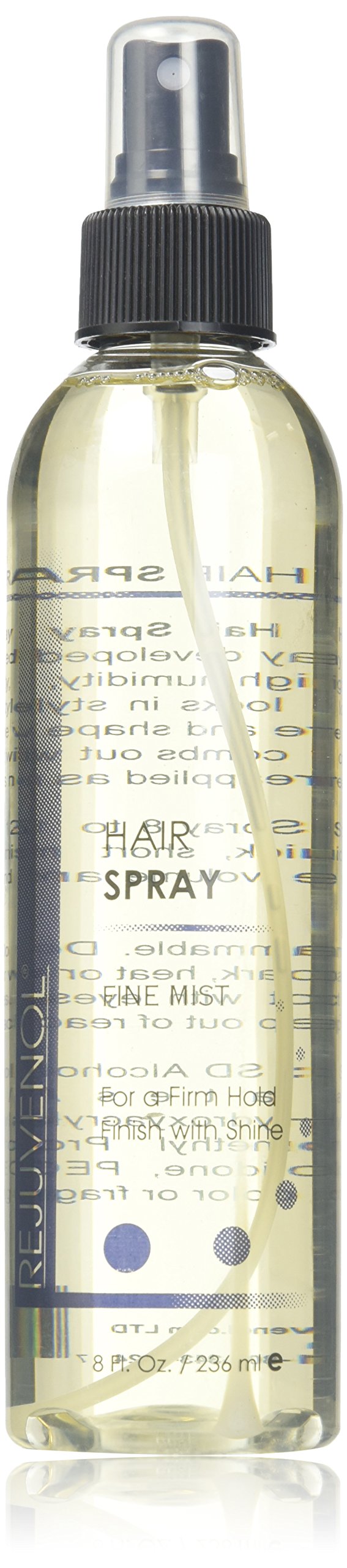 Rejuvenol Fine Mist Hair Spray for Men & Women - 8 oz | Lightweight Hold, Shine & Frizz Control - Perfect for Styling, Volume & Everyday Use