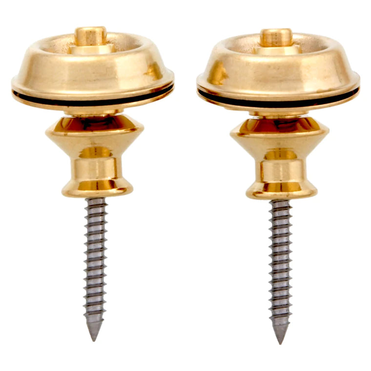 Dunlop Gold Strap Locks AP 6581-002 - Premium Guitar Strap Locks for Secure Performance - Perfect for Electric & Acoustic Guitars, Stage & Studio Use