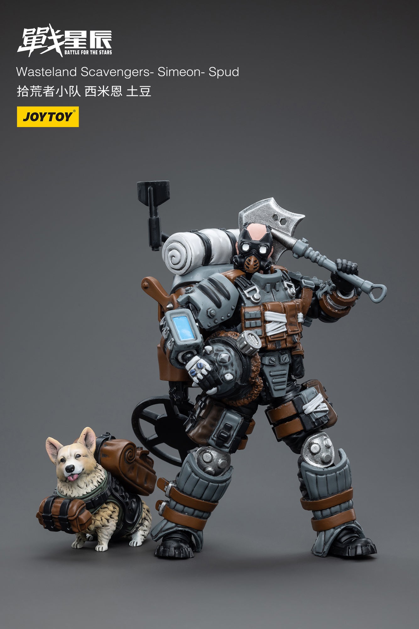 1/18 JOYTOY 3.75 Inch Wasteland Scavengers Action Figure - Simeon & Spud Collectible Model for Post-Apocalyptic Diorama and Gaming Scenes