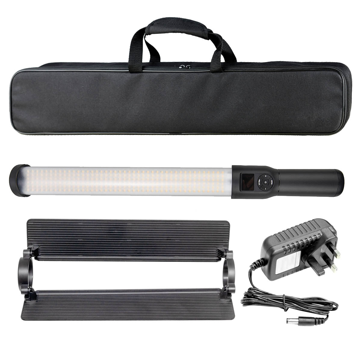 Godox LC500 RGB LED Video Light Stick with Barn Doors - Portable Handheld Light for YouTube, TikTok, Vlogging & Photography (Ideal for Content Creation, Live Streaming & Studio Lighting)